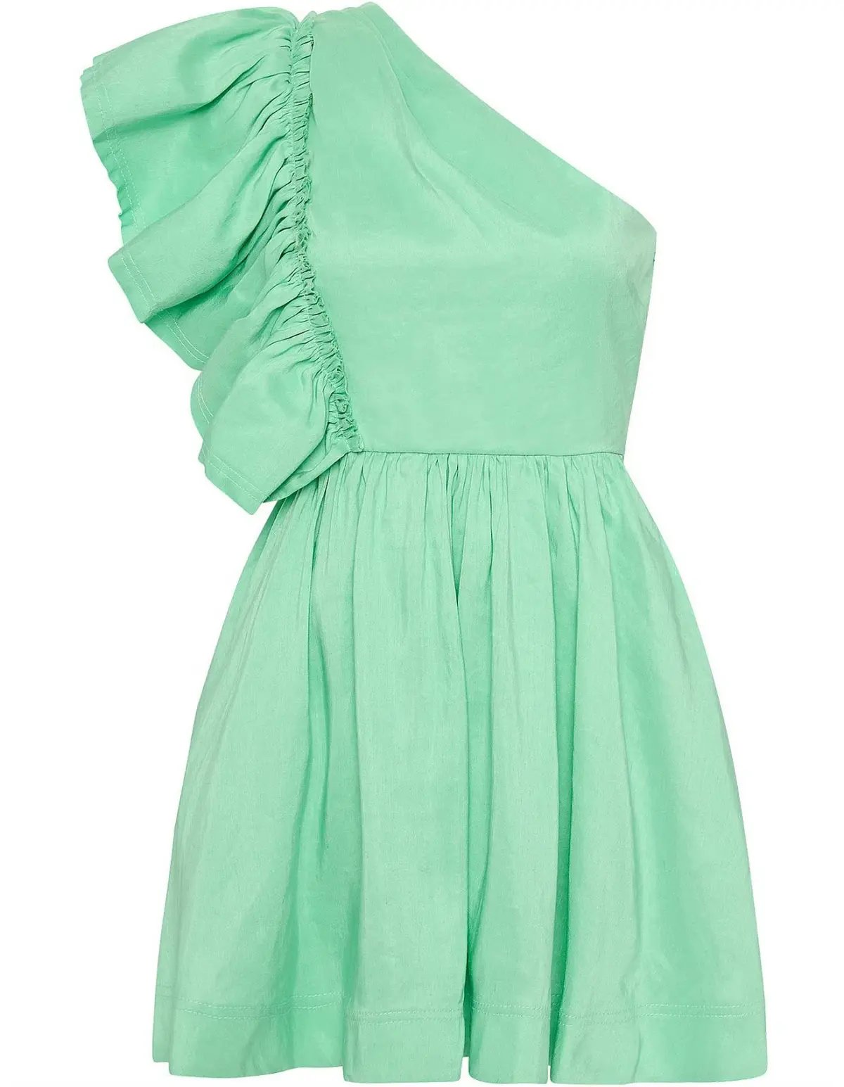 Aje Bonjour Asymetrical Mini Dress Mint Green Size 6 photo 5