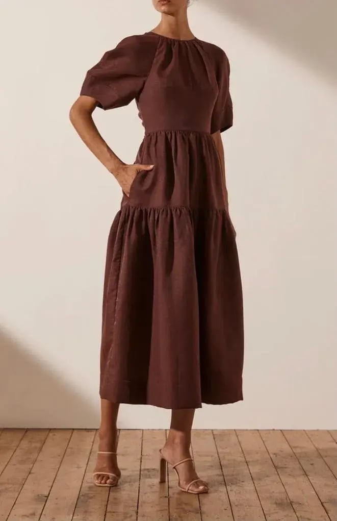 Shona Joy Open Back Midi Dress photo 2