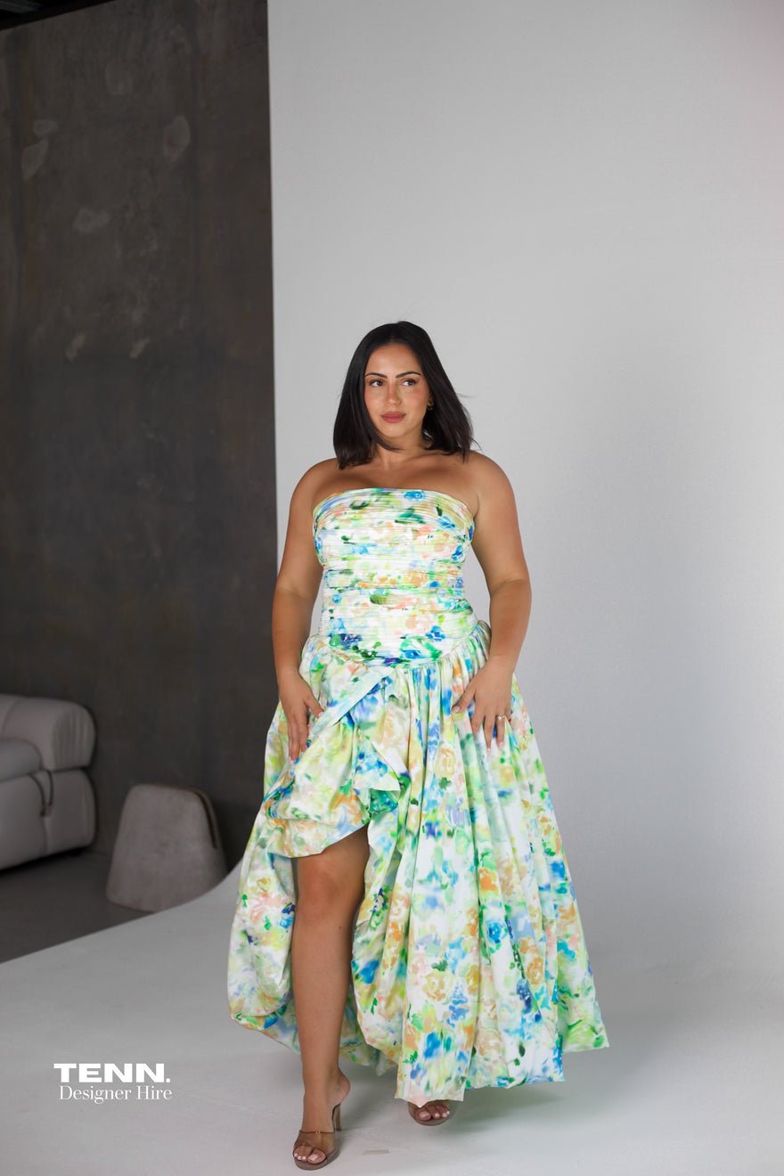 Aje Violette Bubble hem Maxi Dress - Floral Haze photo 3