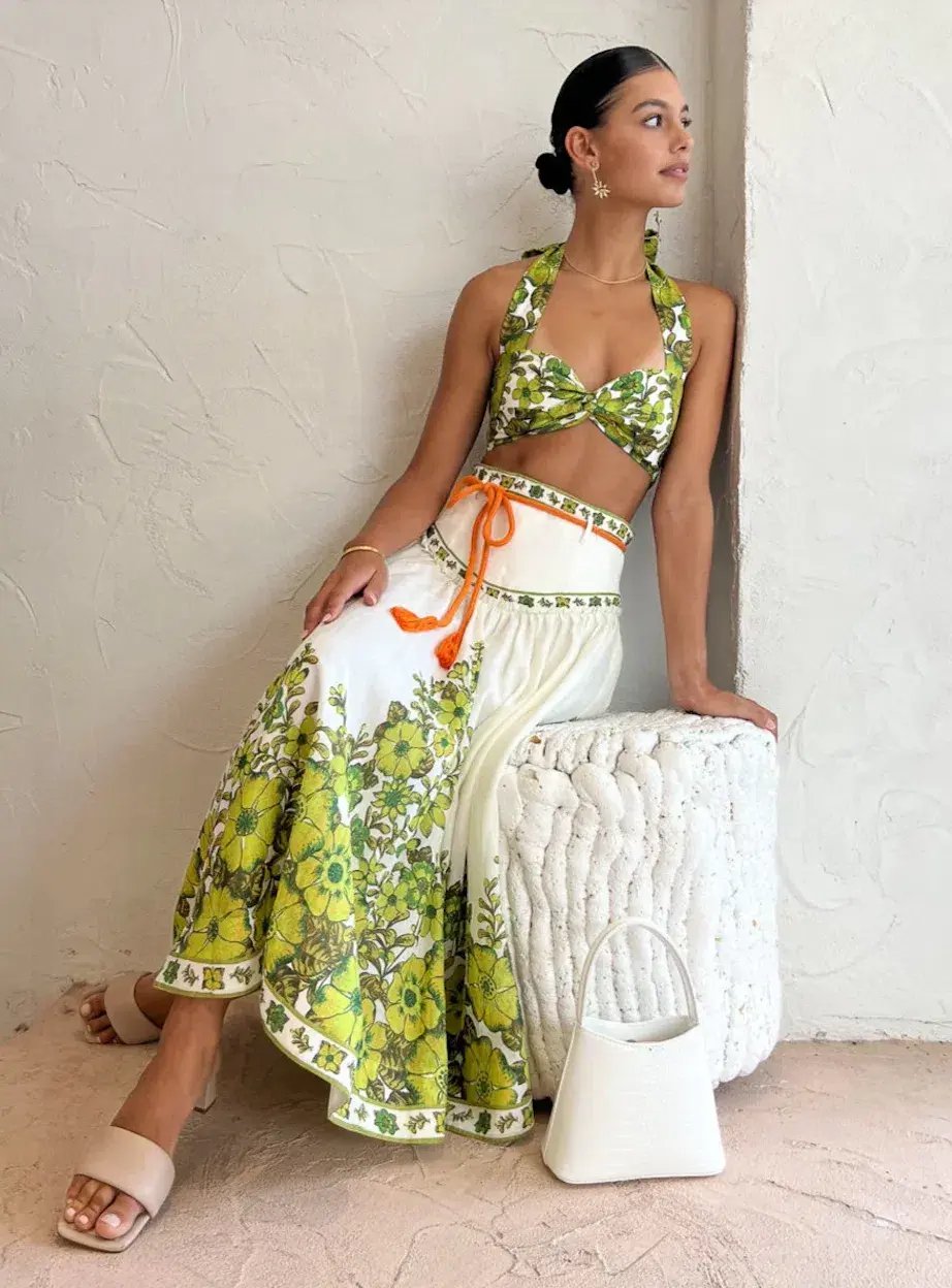 Alemais Wallis Bralette And Skirt Set Myrtle Size 8 photo 5