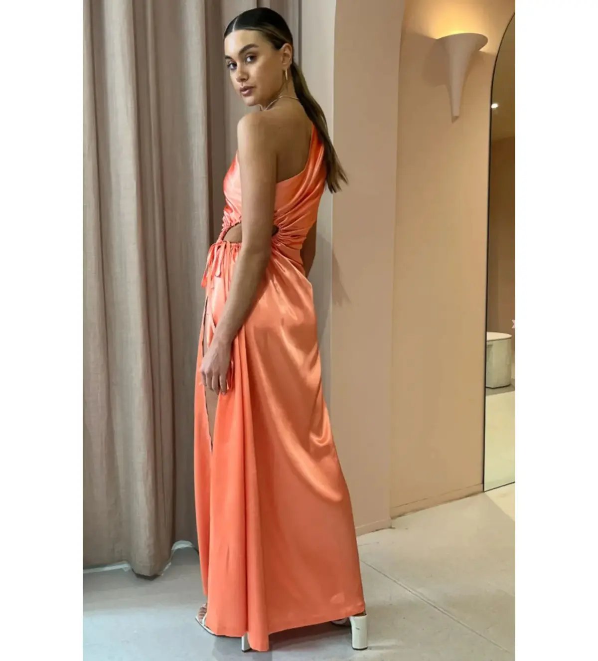Sonya Moda Nour Maxi Dress Peach Size 6 photo 3