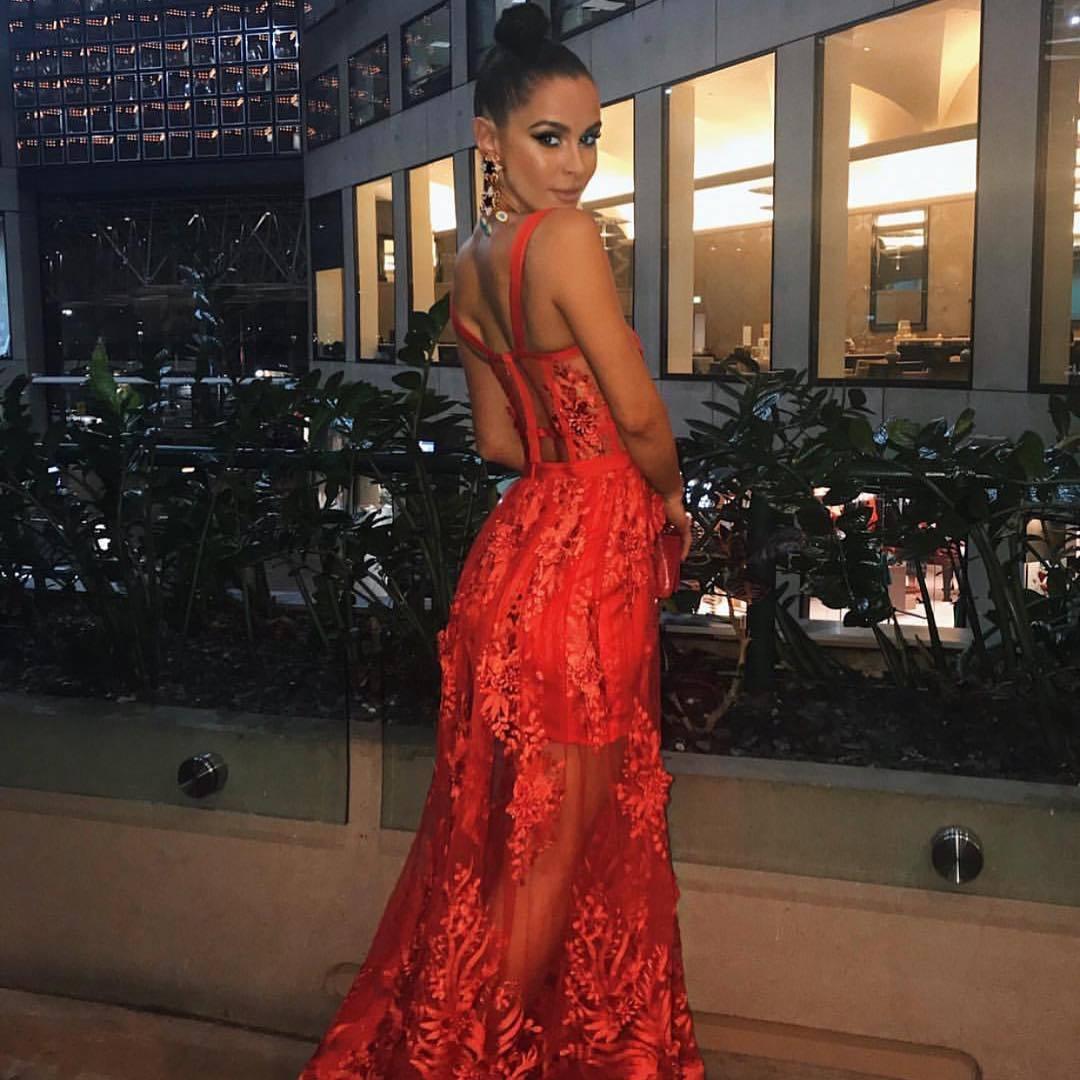 Nicola Finetti Marisol Dress red size 8 photo 2