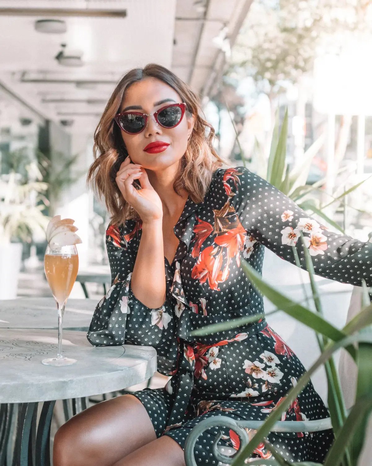 Shieke Lily Spot Mini Dress Floral Size 6 photo 4