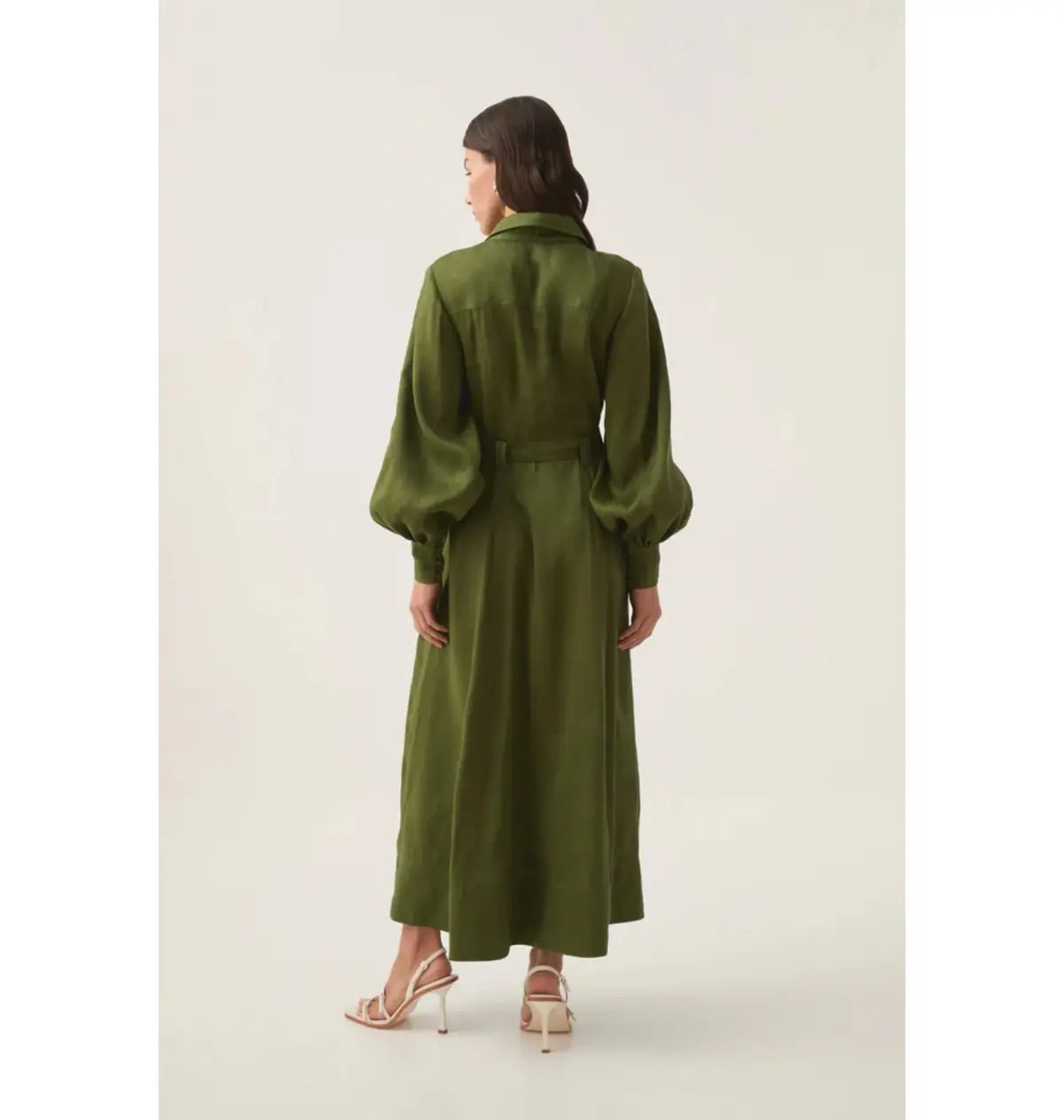 Aje Enchanter Scarf Midi Dress in Fern Green Size AU 12 photo 5