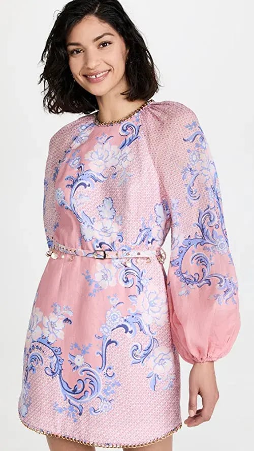Zimmermann Postcard Floral Mini Dress Print Size 0 / Au 8 photo 2