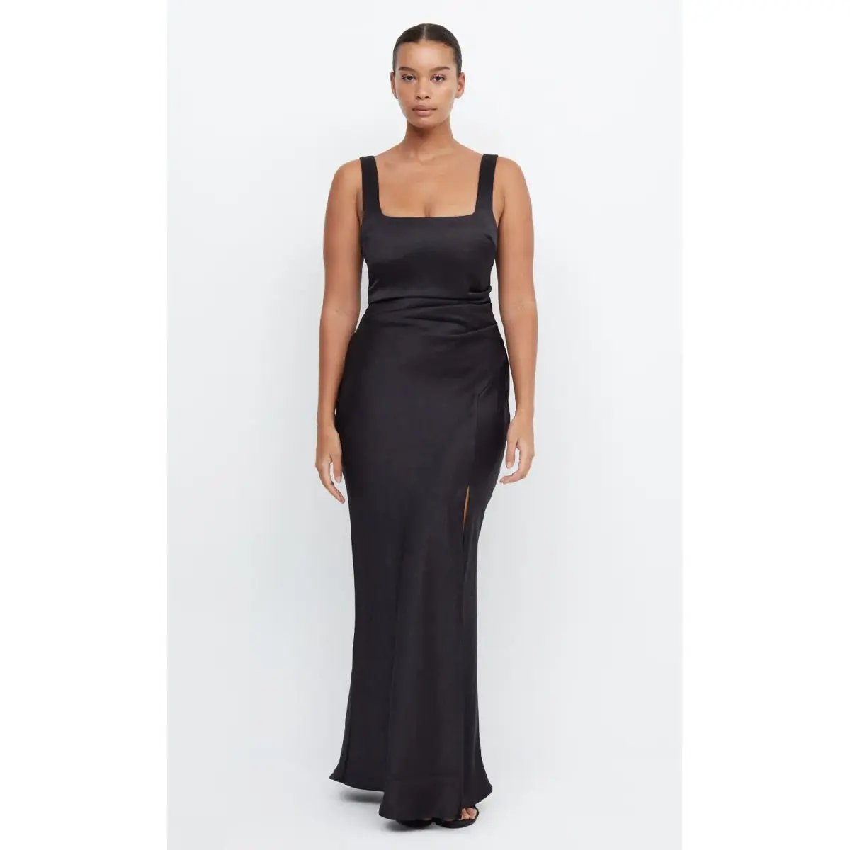 Bec & Bridge Dreamer Square Neck Dress Black Size AU 12 photo 3
