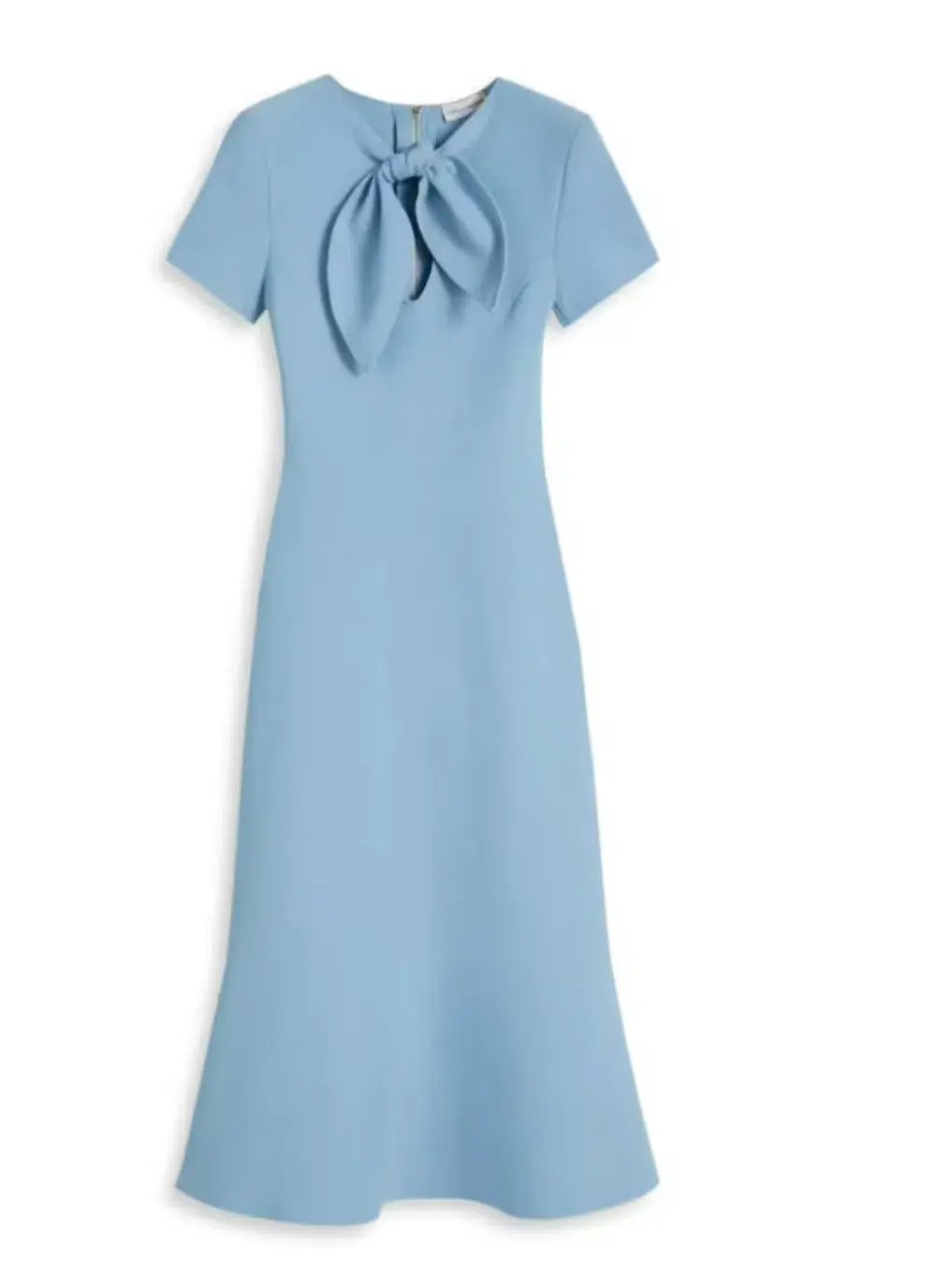 Scanlan Theodore Crepe Knit Cravat Dress in Riviera Size S / AU 8 photo 3