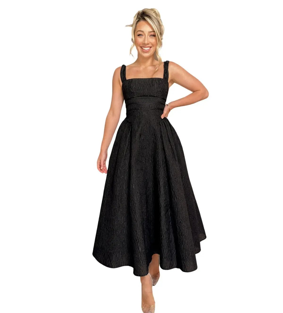 Rachel Gilbert Sophy Strap Dress in Black Size 4 / AU 14 photo 2