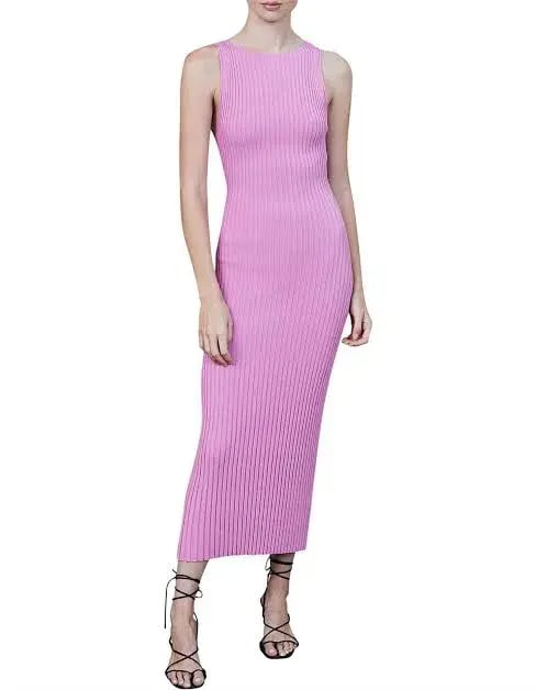 Bec & Bridge White Water Midi Dress Bubblegum Pink Size 8 photo 4