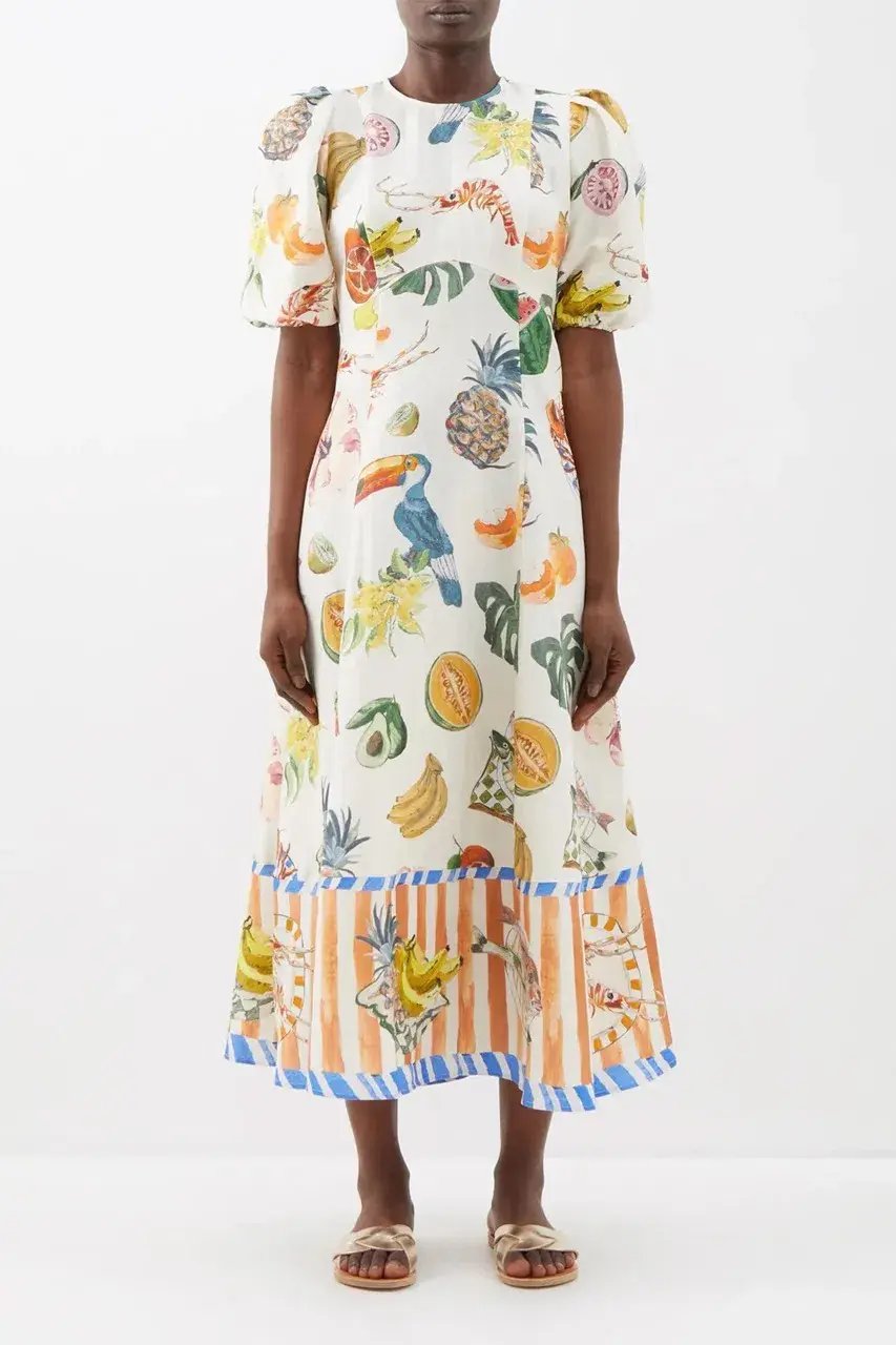 Alemais Theo Midi Dress Multi Size 12 AU photo 15