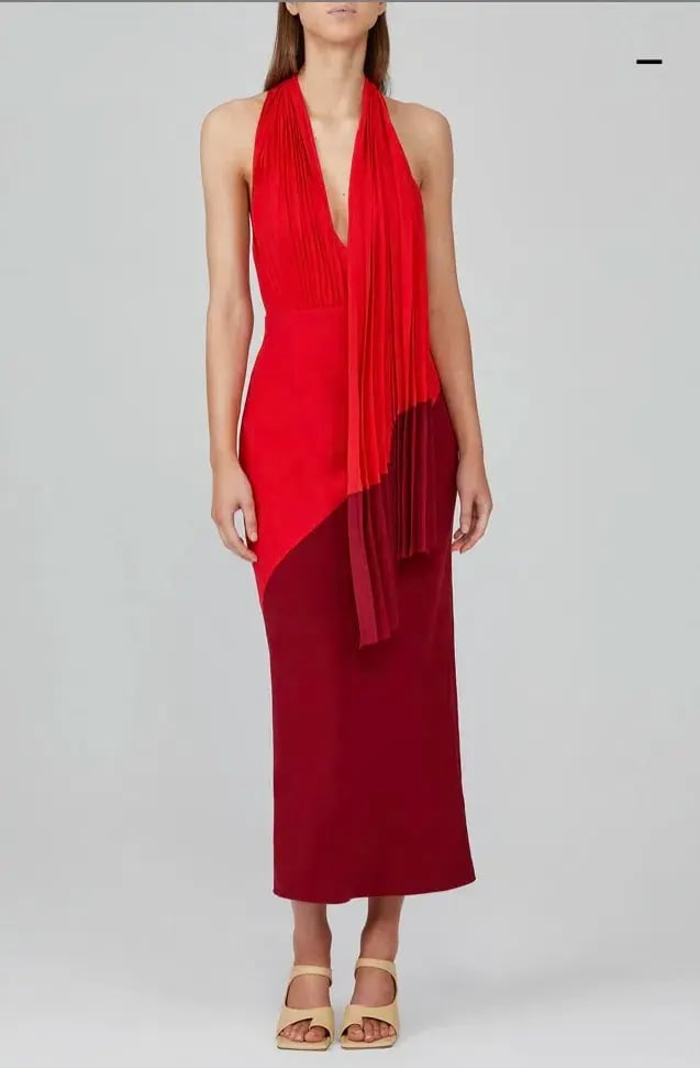 Acler Flora Dress Red Size 8 photo 3