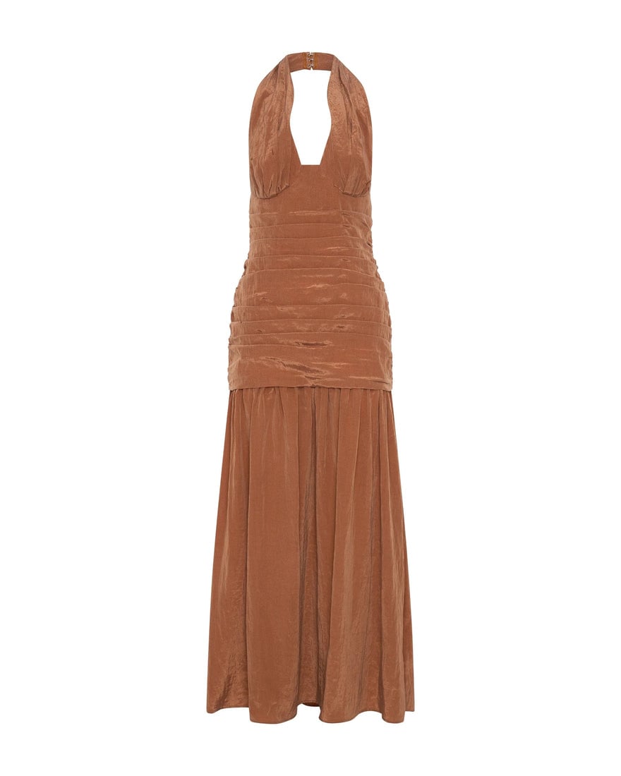 Third Form Eclipse Halter Dress - Rust photo 4