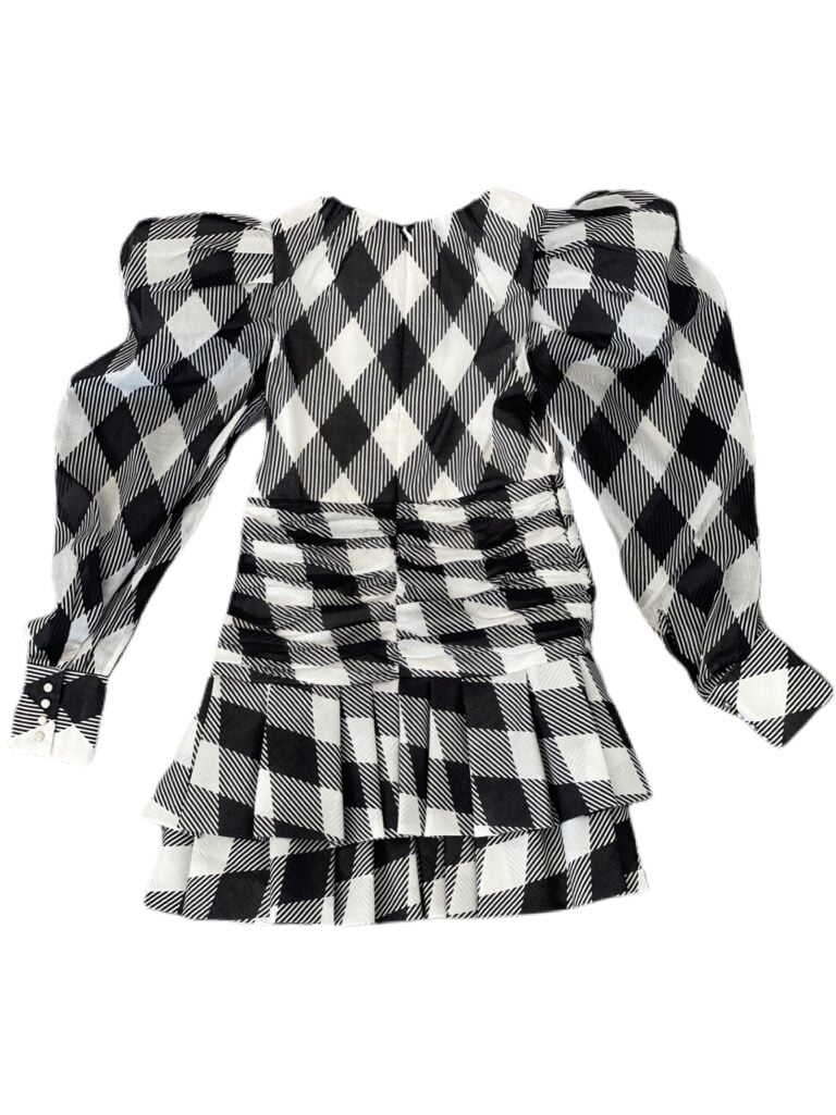 Balmain Black & White Check Dress photo 5