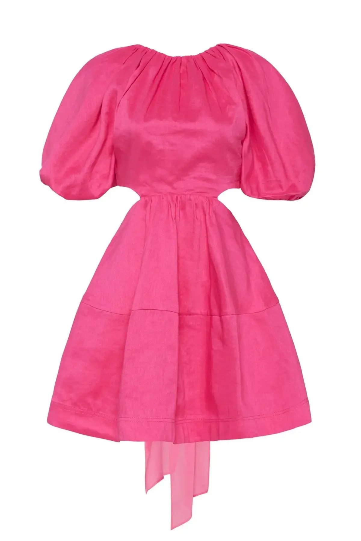 Aje Admiration Lace Up Mini Dress Pink Size 6 photo 6