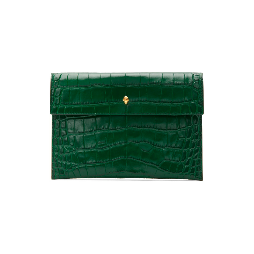 Alexander McQueen Croc Skull Pouch photo 2
