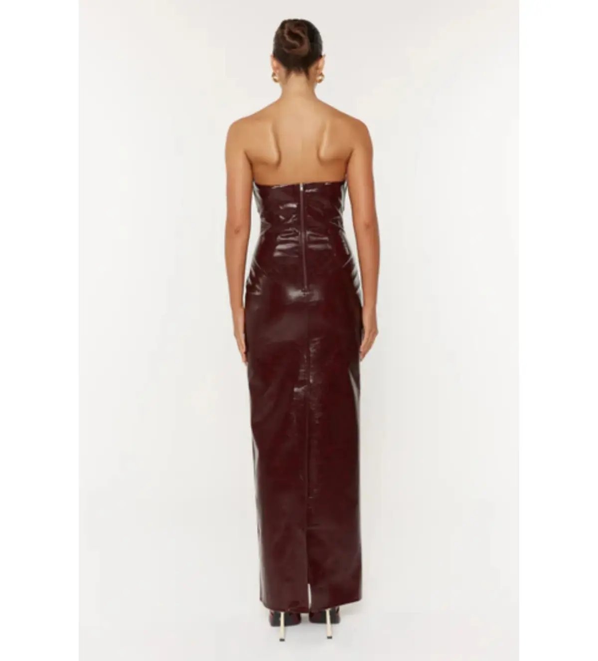She is Olla Sole Midi Dress in Brown Size XS/ AU 6 photo 3
