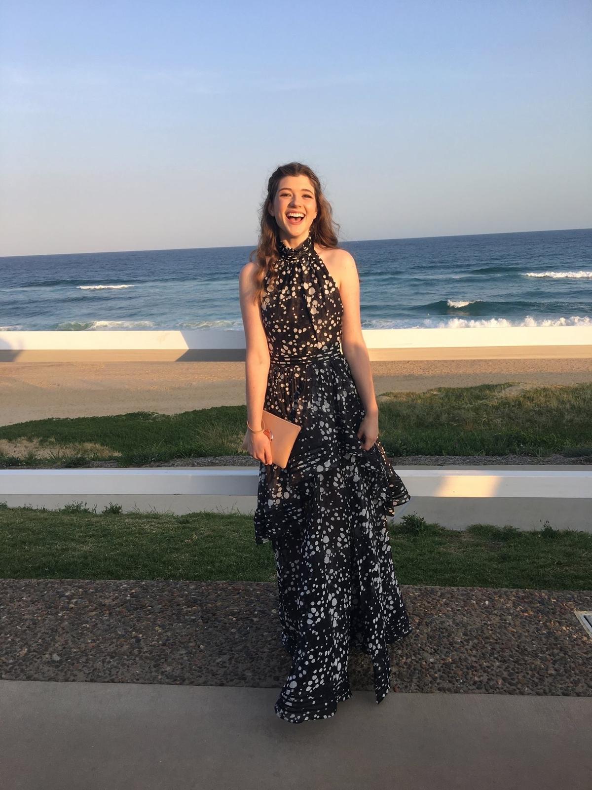 Aje Sienna Gala Dress Print Size 8 photo 3
