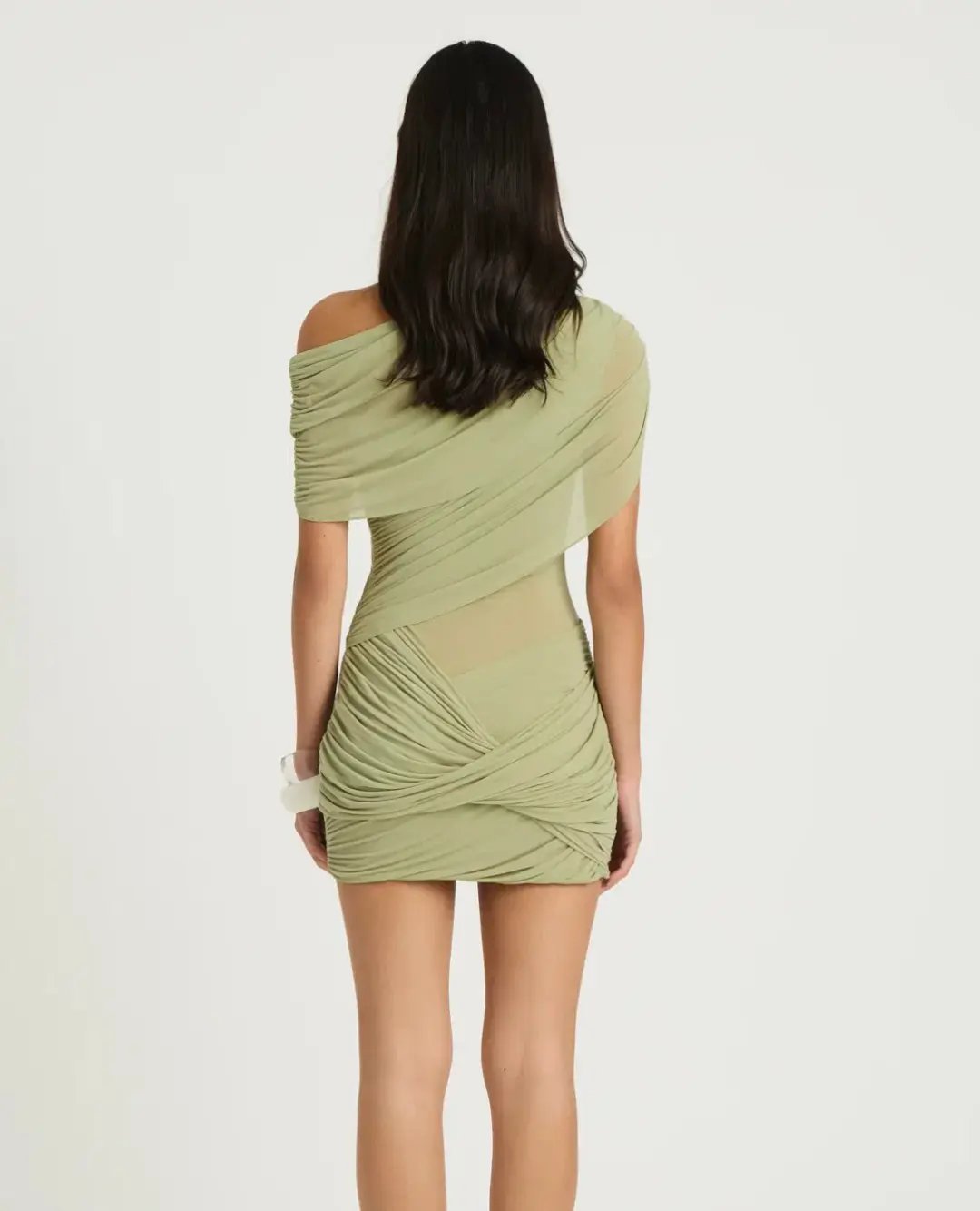 Benni Otto Mini Dress in Pistachio Green size 8 photo 3