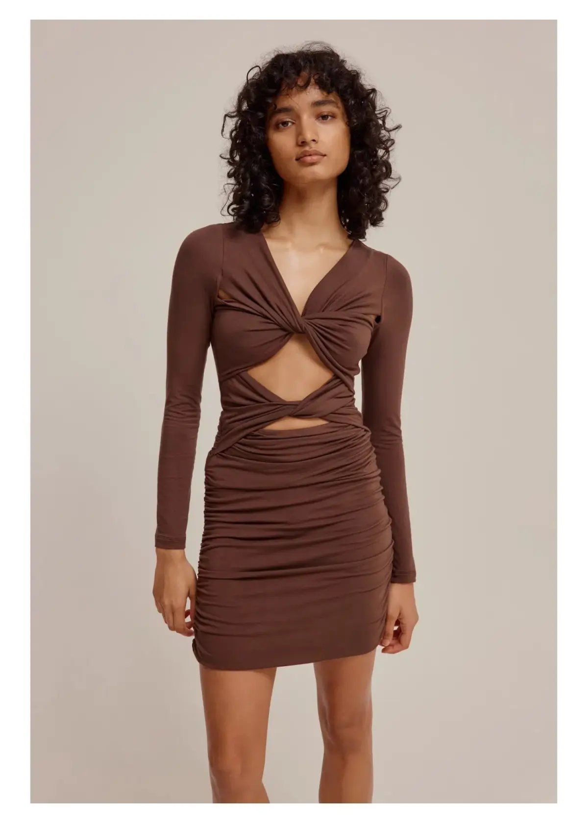 Natalie Rolt Anastasia Mini Dress in Espresso Size 1 / AU 8 photo 14