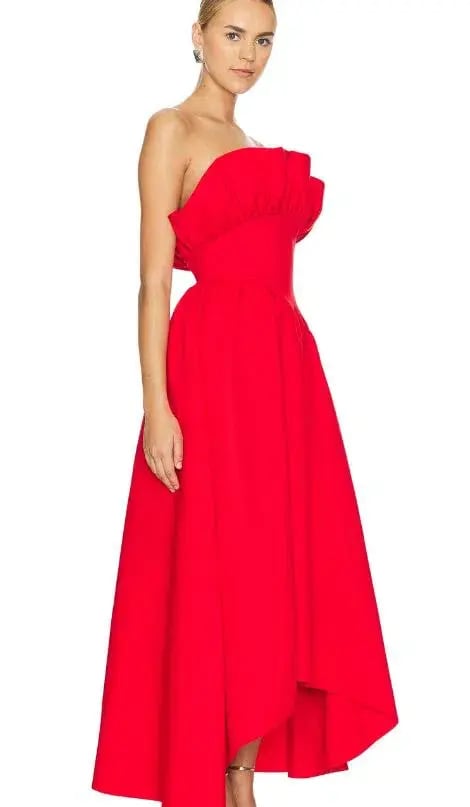Elliatt Laurel Dress in Red Size L (12) photo 3