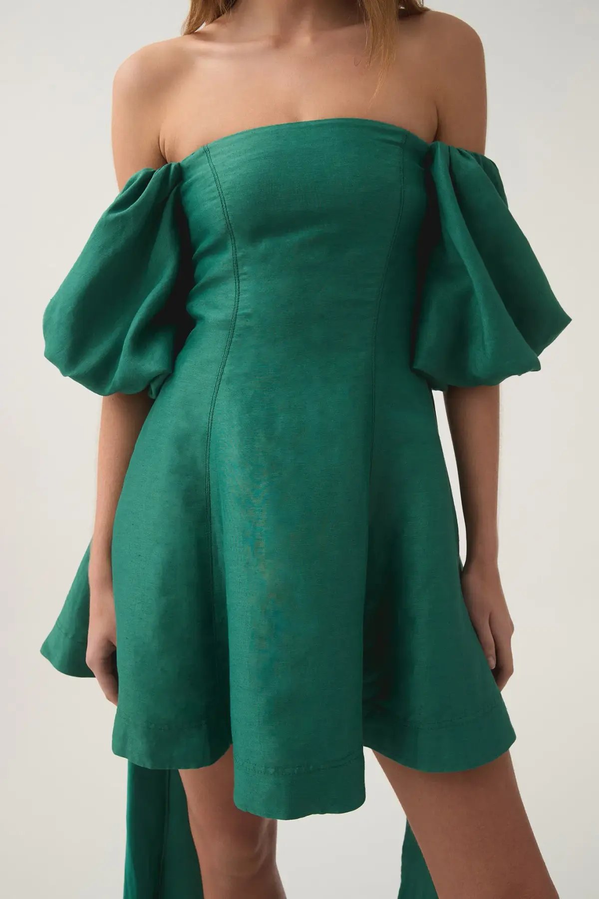 Aje Incarnation Mini Dress Emerald Size 16 photo 2