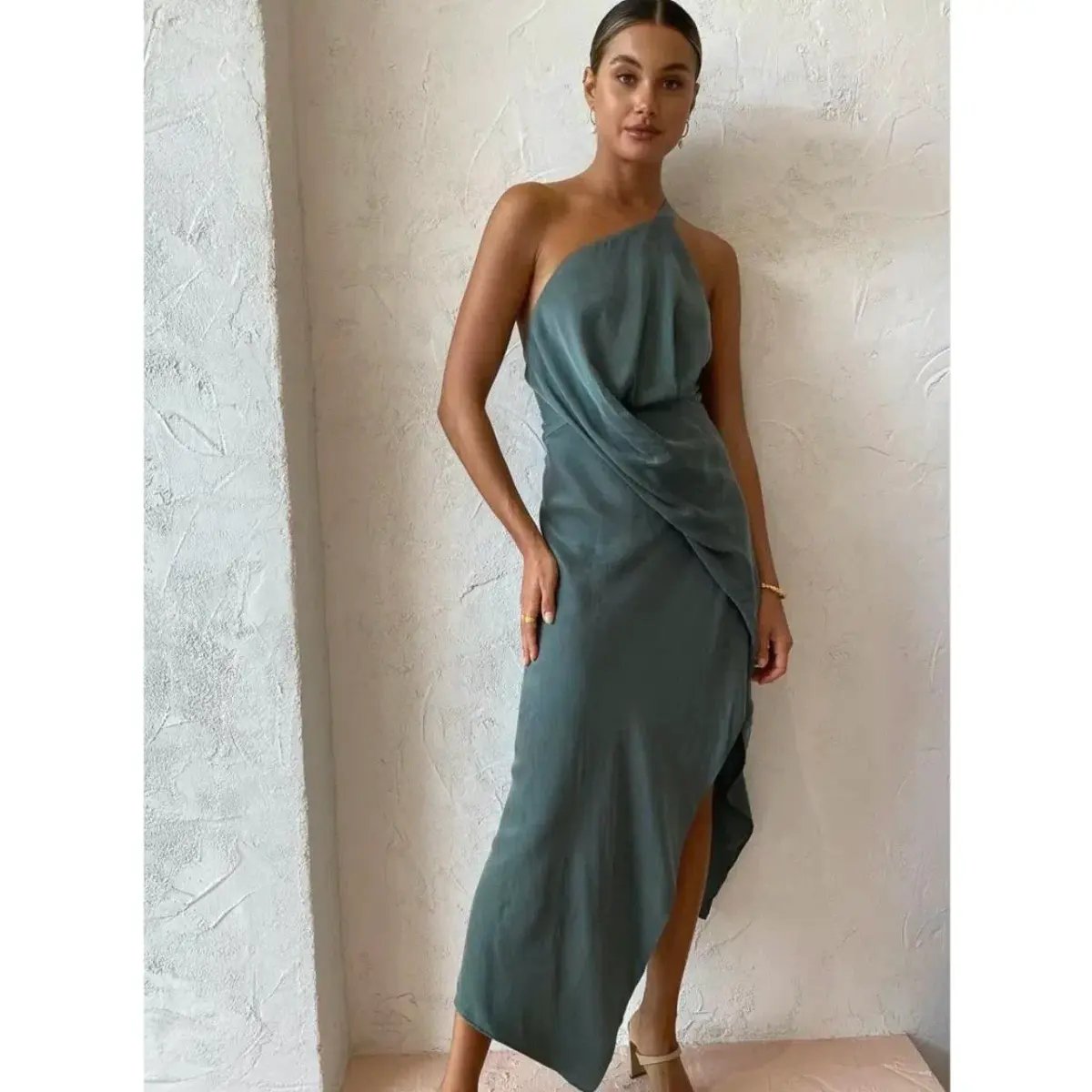 One Fell Swoop Harlequin Dress in Viridian Size 6 photo 2