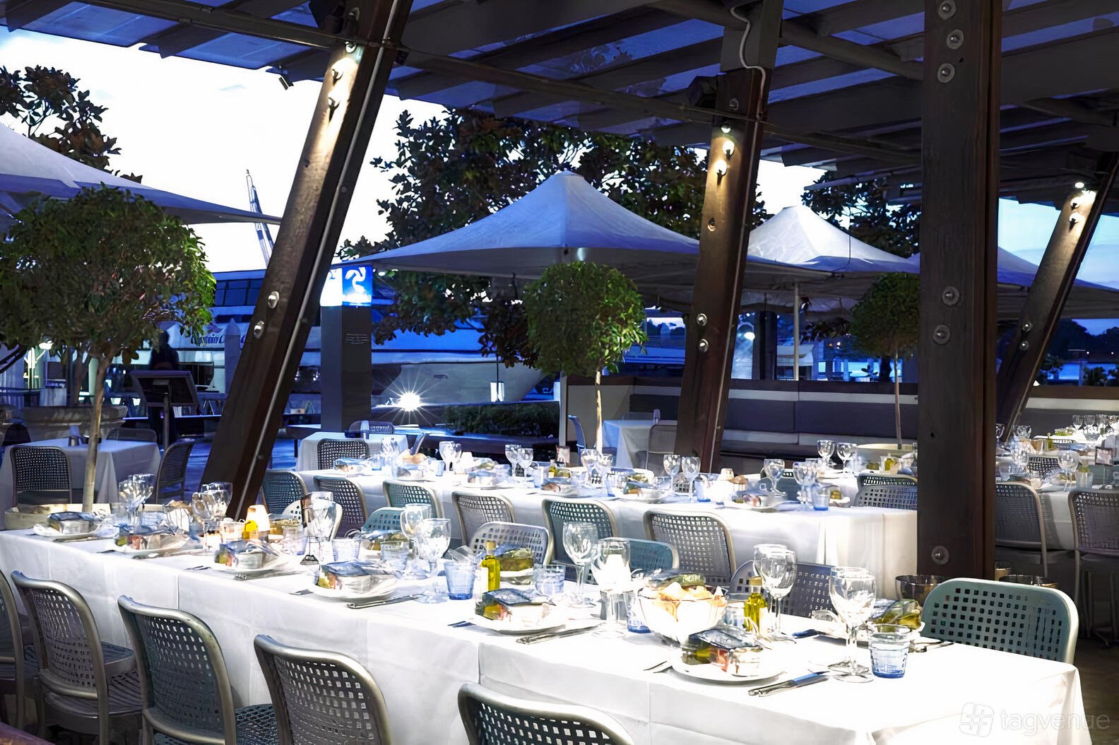 Indoor & Outdoor Dining Area at Georges Mediterranean Restaurant photo 11