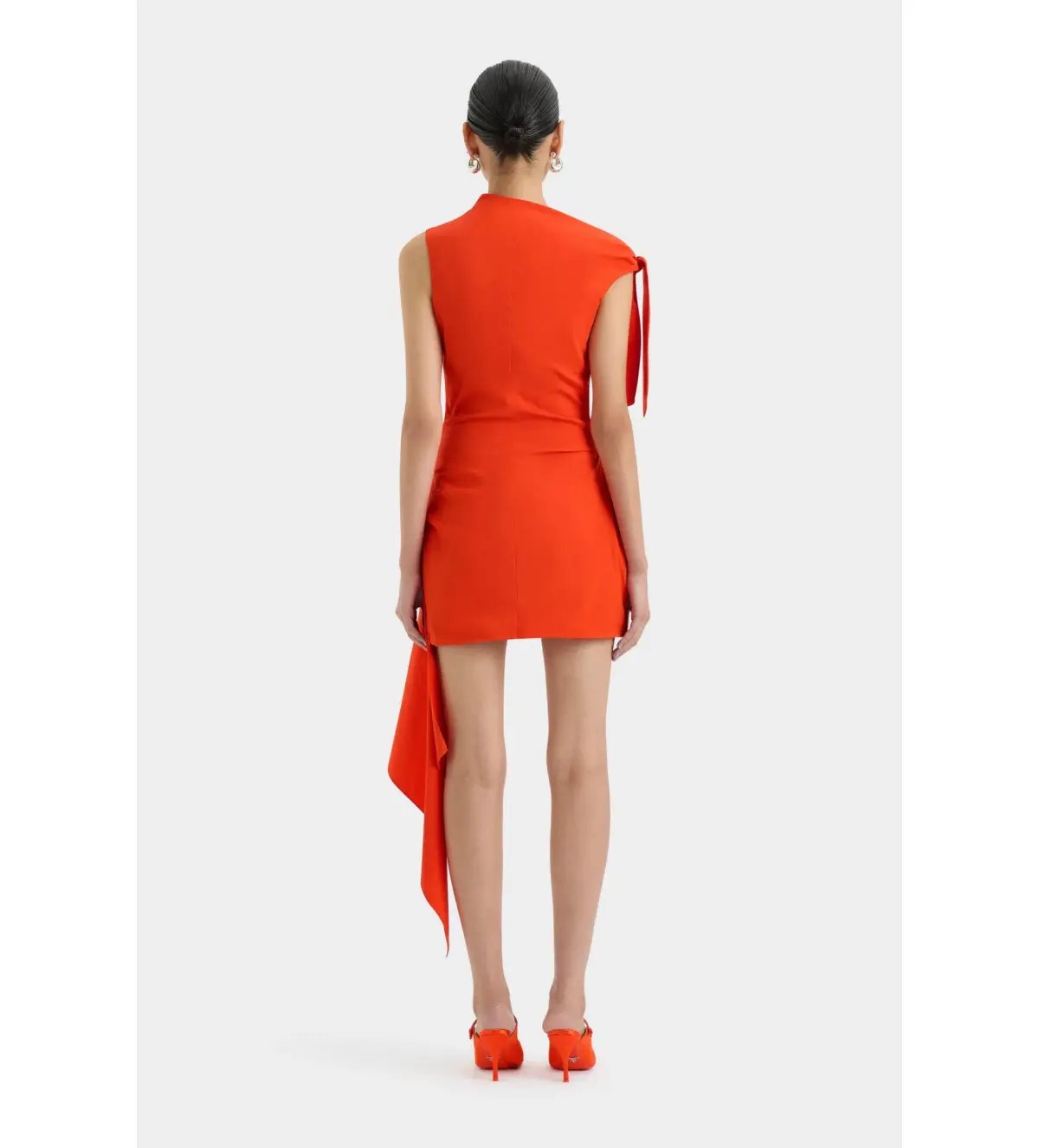 Sir The Label Dahlia Mini Dress in Tangerine Size 1/Au 8 photo 2