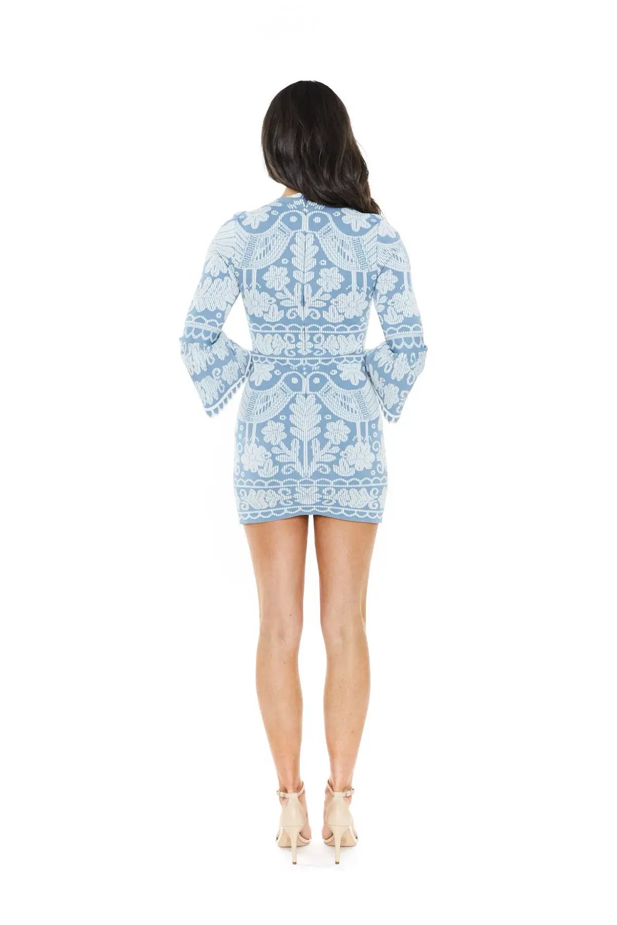 Alice McCall La Javanaise Mini Dress Blue Print Size 6 photo 3