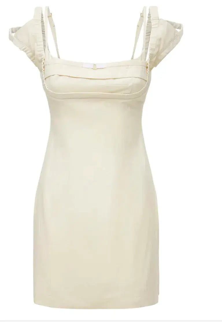 Jacquemus La Robe Kibo Dress Off White Size 36 photo 4