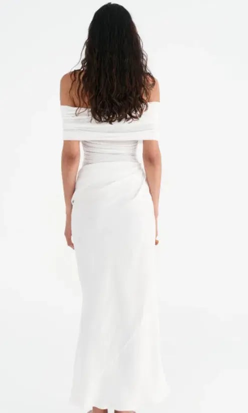 Benni Nico Off Shoulder Maxi White photo 2
