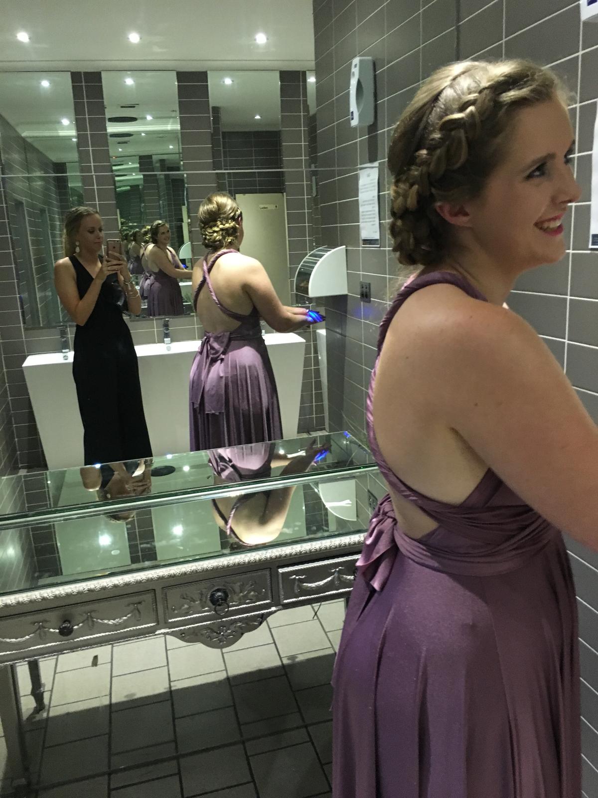 Adjustable Formal Dress Size 12 Purple photo 2