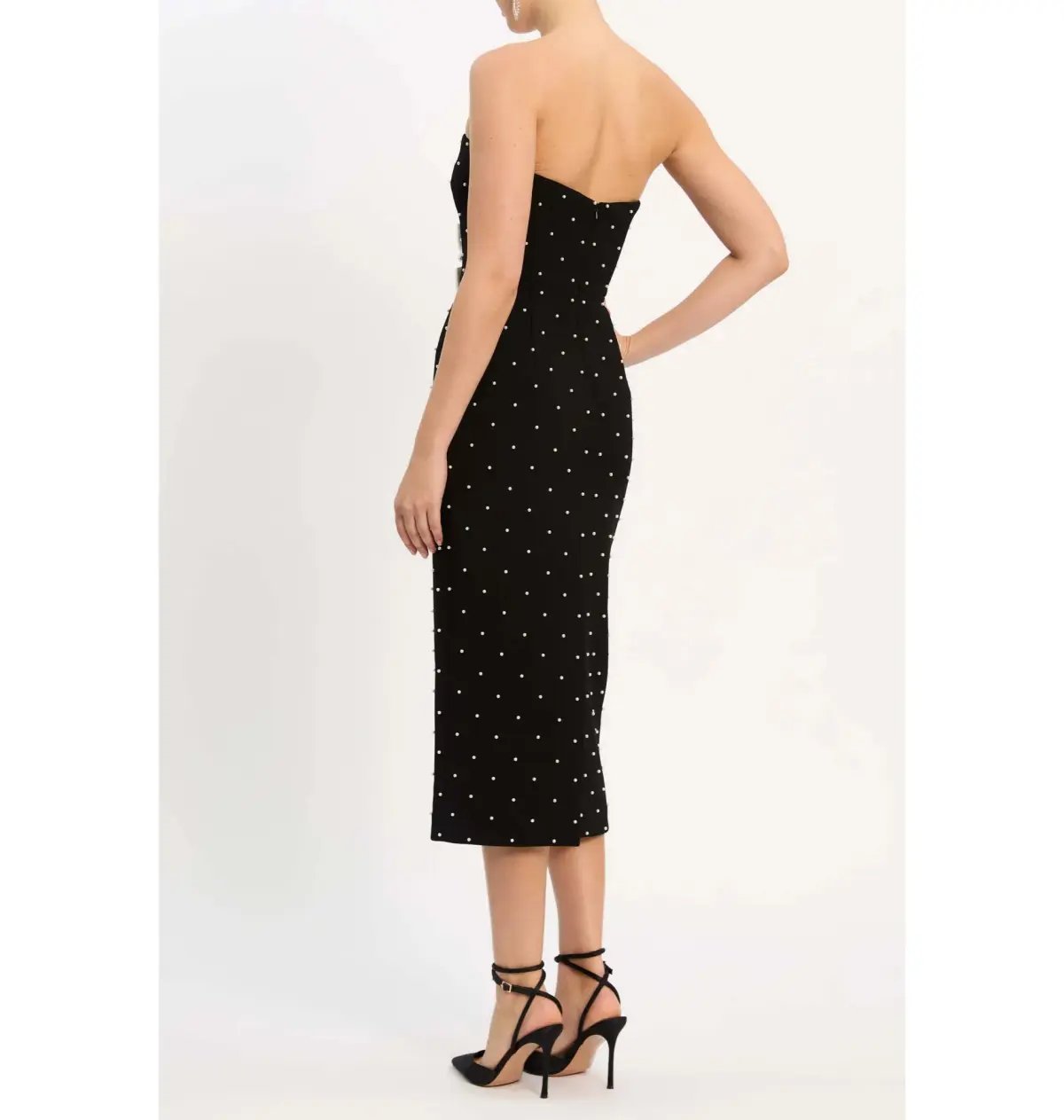 Rebecca Vallance Veronica Midi Dress in Black Size AU 10 photo 3