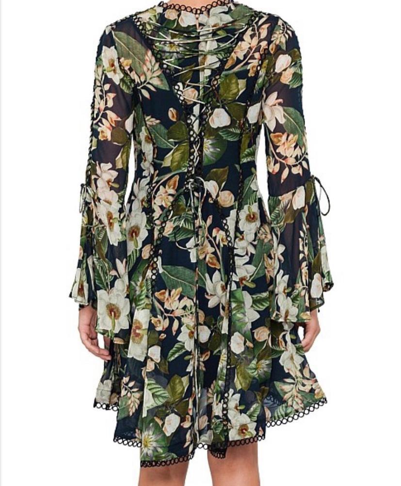 Thurley Poppy Paradise Print Dress - Size 10 photo 5