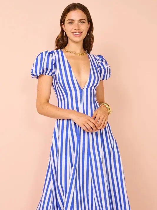 By Nicola Short Sleeve Wavy Maxi Stripe Size 8 photo 2