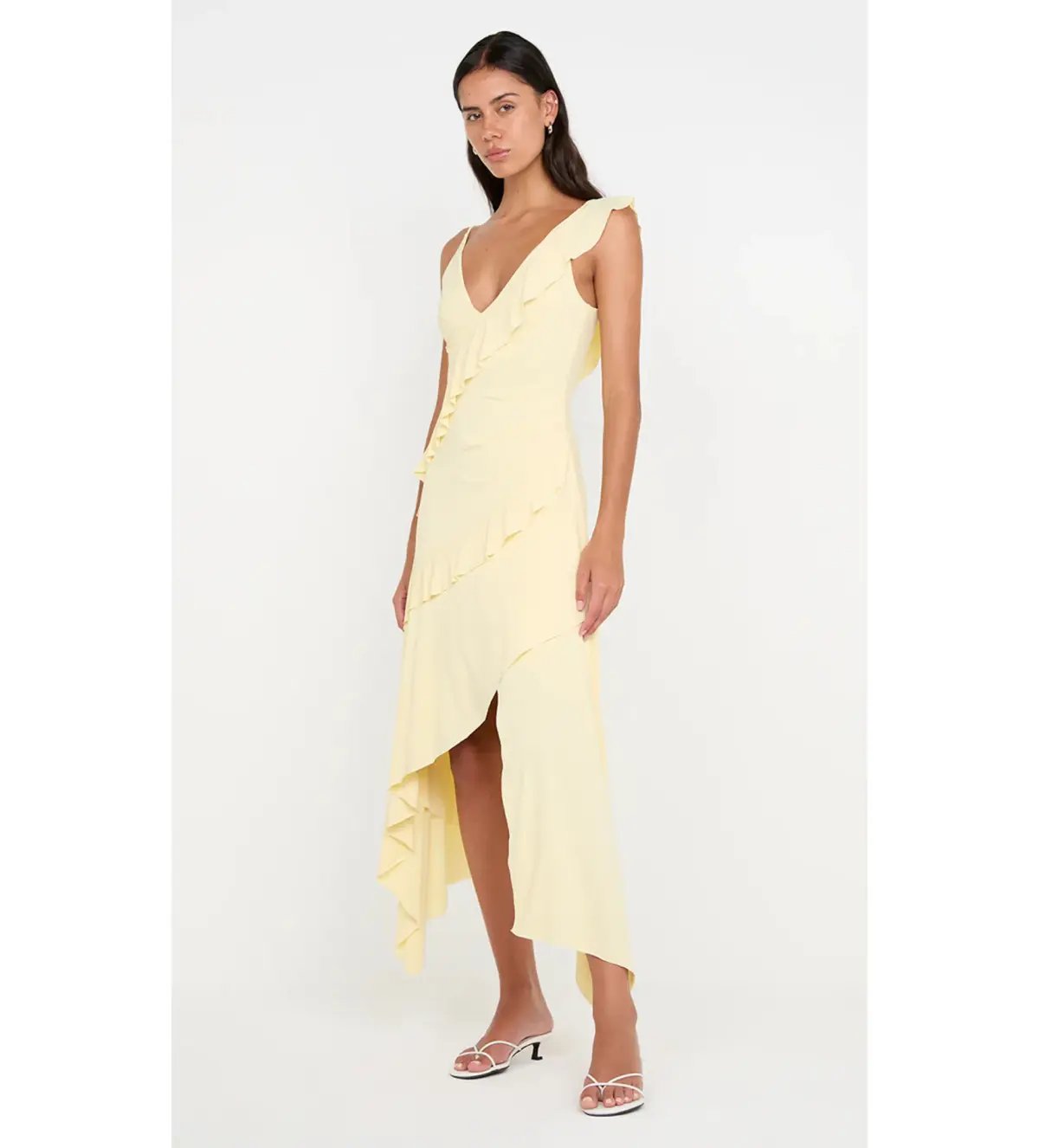 Bec and Bridge Marnie Asym Asymmetrical Dress in Yellow Size 10 photo 2