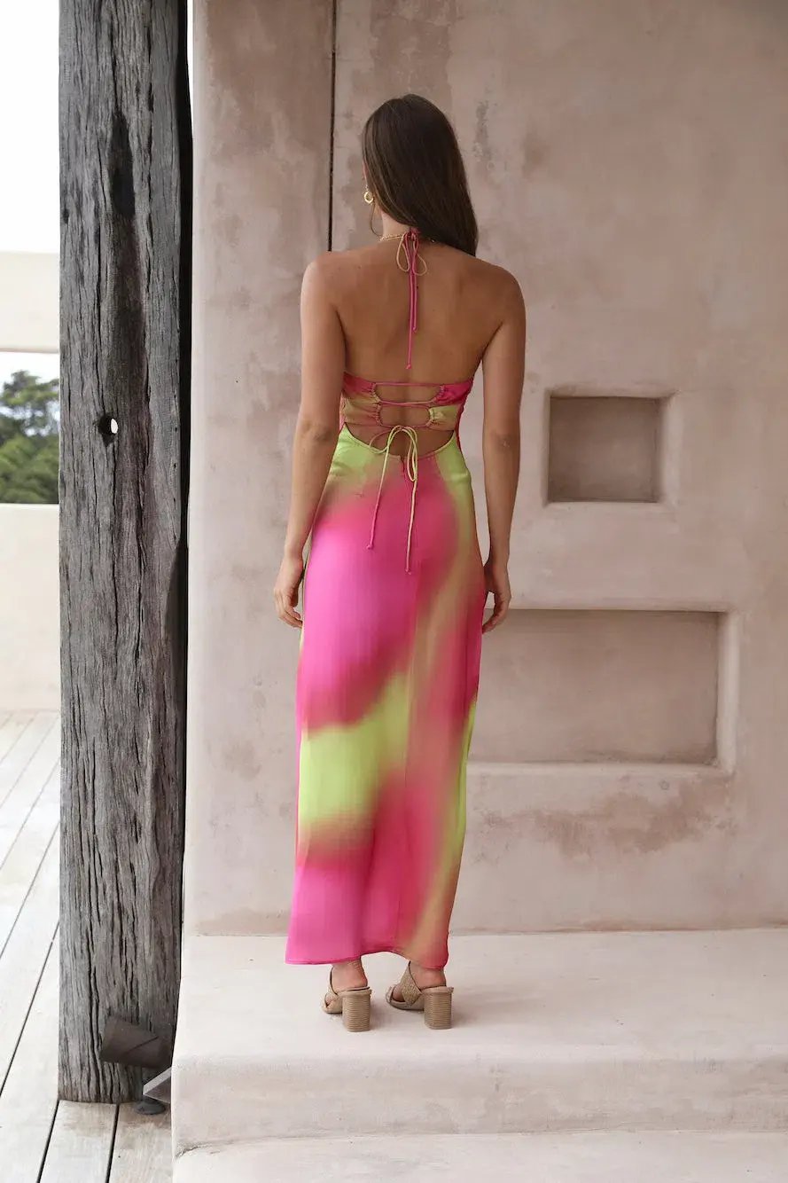 The Wolf Gang Makena Maxi Dress Pink Size 8 photo 3