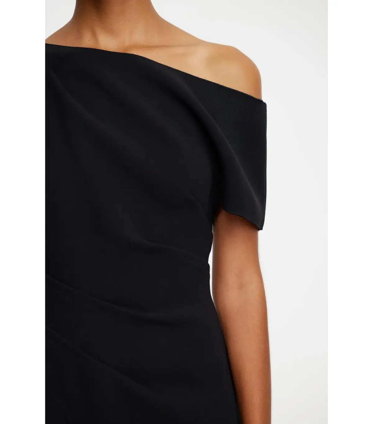 Acler Sudden Midi Dress Black with Cream Size AU 14 photo 2