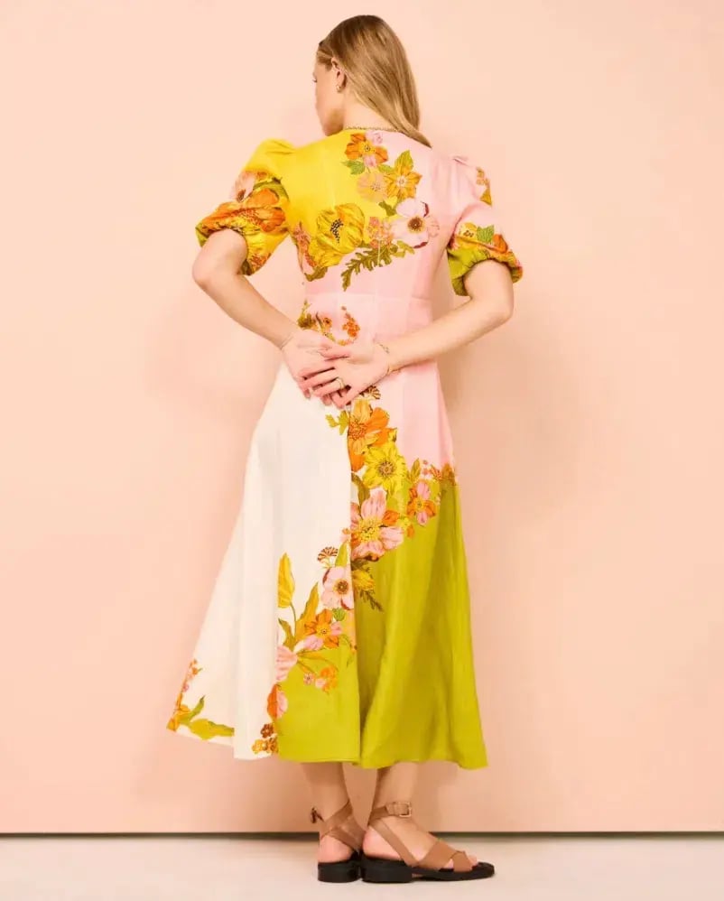 Alemais Silas Midi Dress Multi Size 16 photo 2