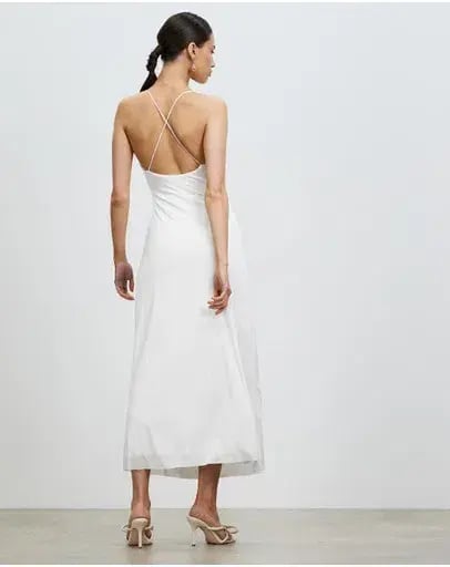 Lover The Label Nadia Maxi Dress White Size AU 8 photo 2