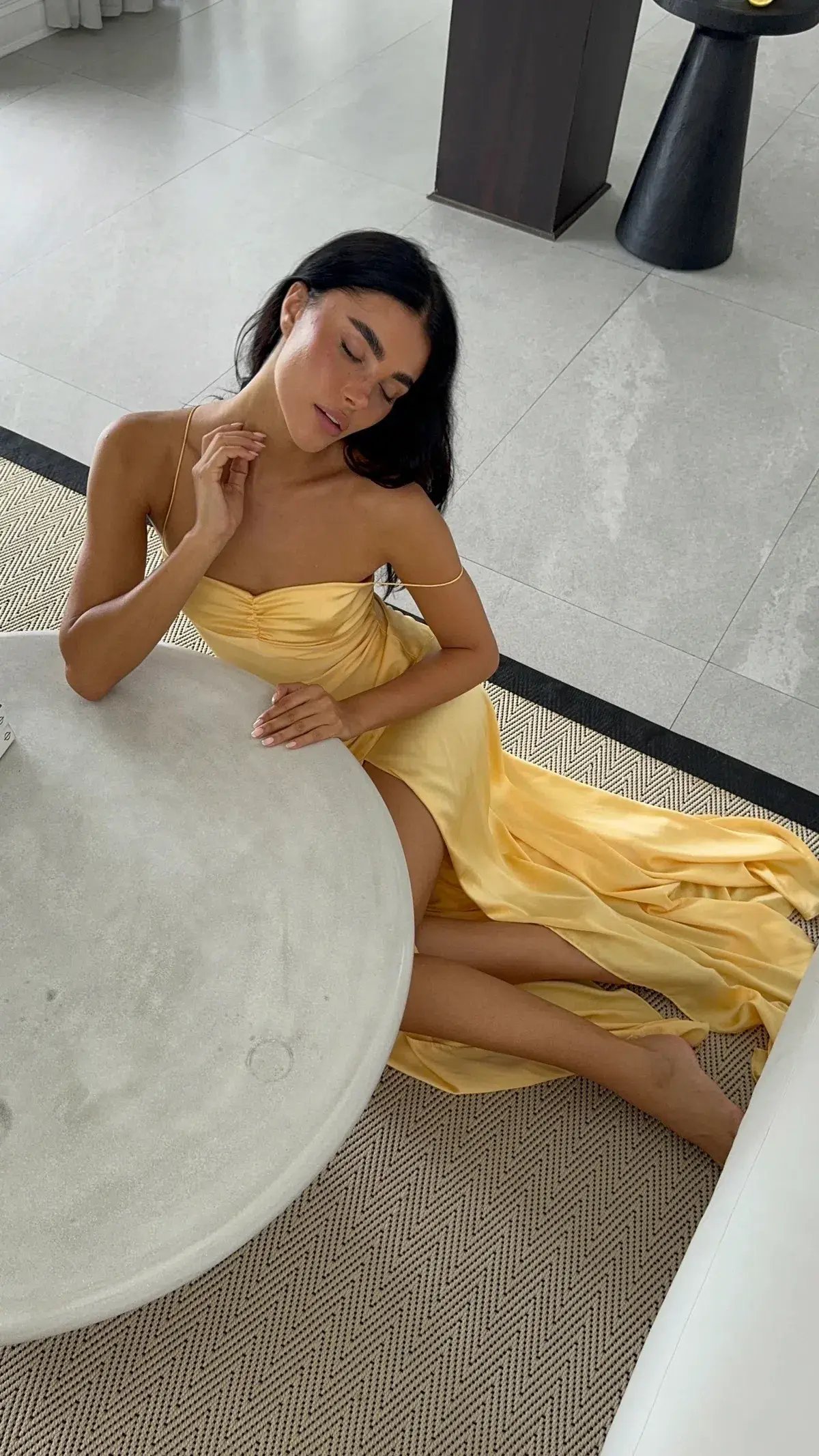 HNTR The Label Gaia Gown Gold Sun Size AU 6 photo 2