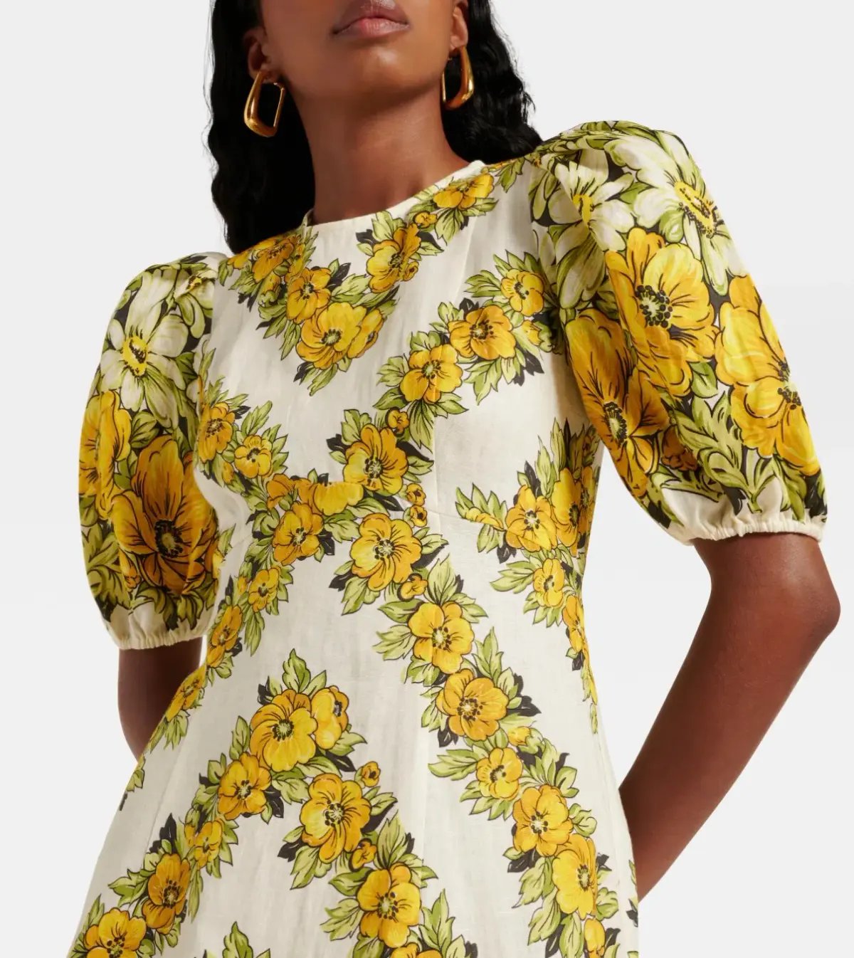 Seed Heritage Shirred Waist Mini Dress Floral Size 4 photo 34