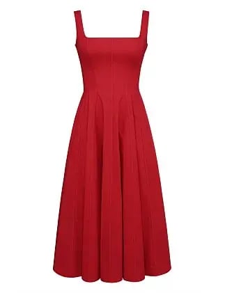 House Of CB Mariabella Long Midi Dress Red Size 14 photo 5