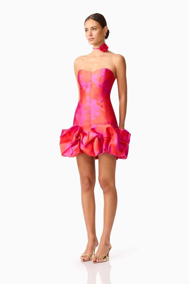 Elliatt Eloise Mini Dress - Pink Fuchsia photo 3