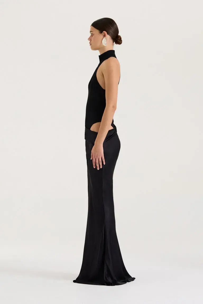 Henne Soraia Maxi Dress Black Size 8 photo 4