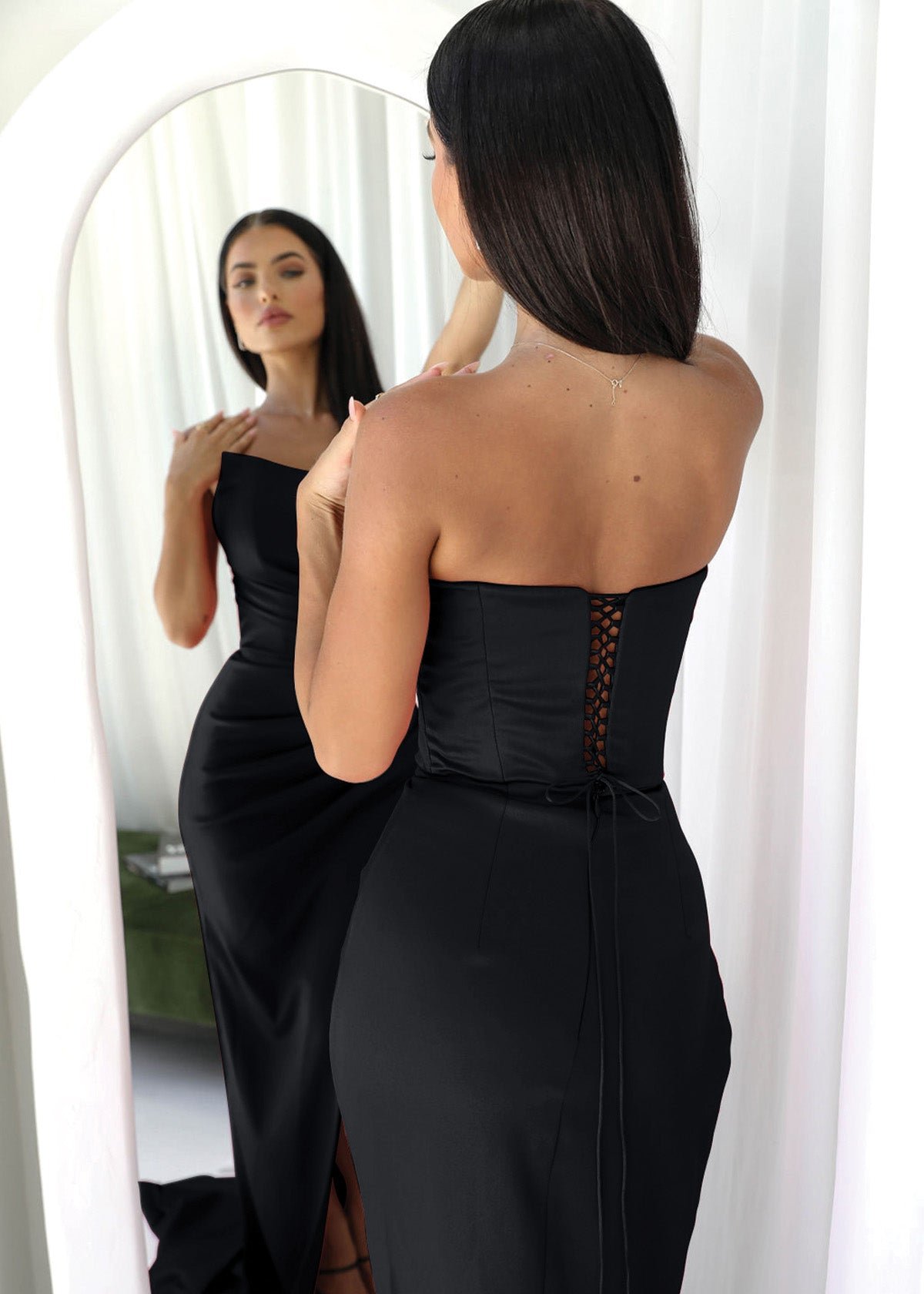 Eviana Gown in Black photo 2