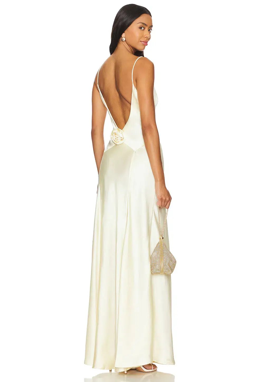 Bubish Savannah Rosette Gown in Butter Yellow Size 10/S photo 2