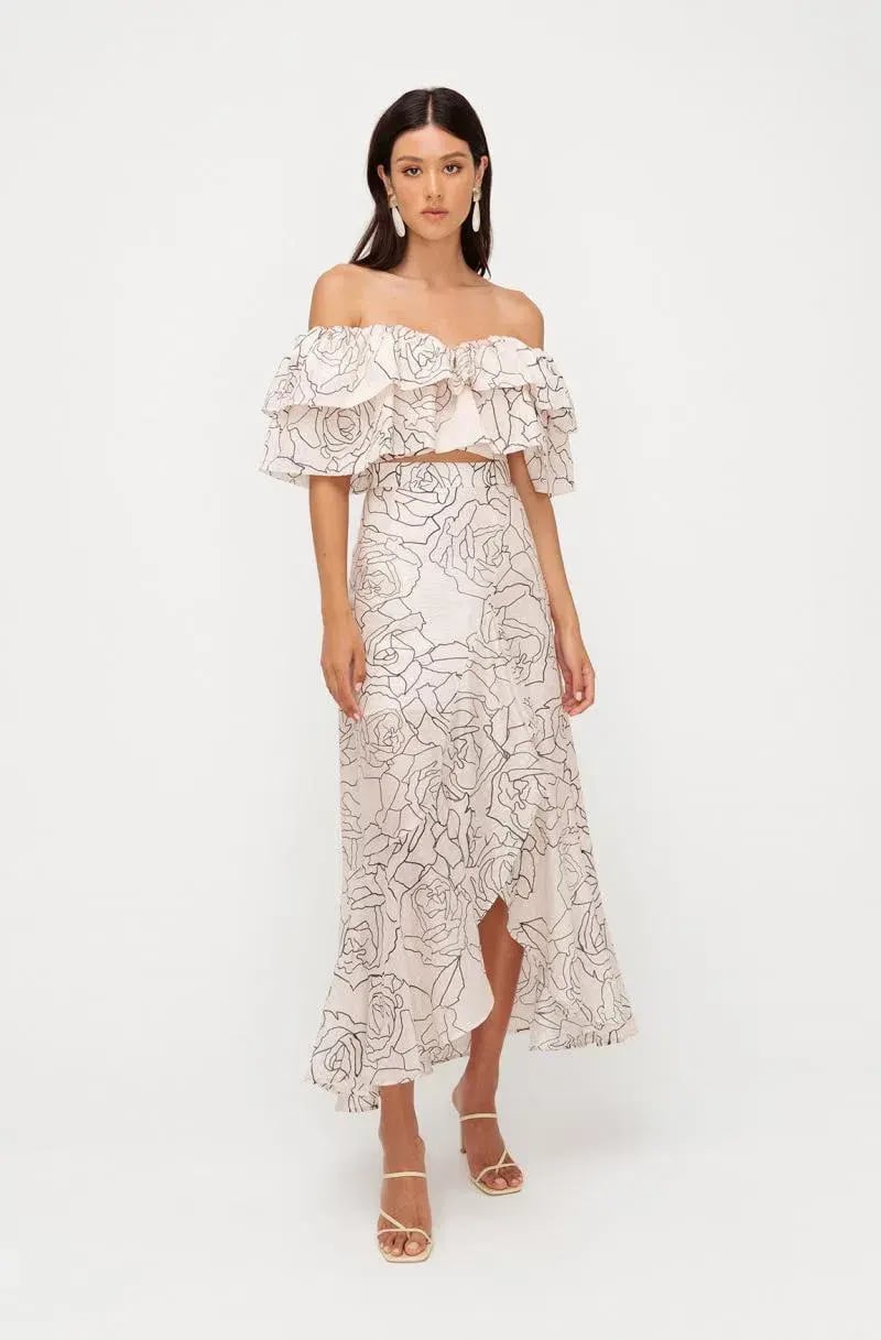 Sheik Catalina Top And Maxi Skirt Set Print Size 10 photo 2