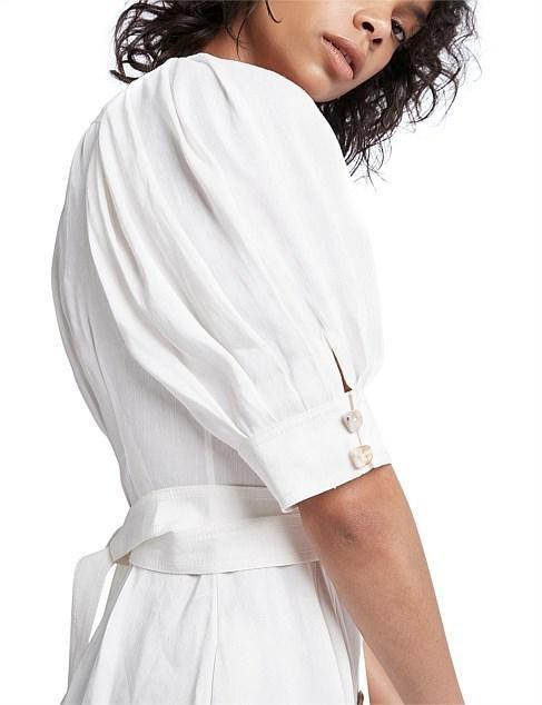 Aje Aspect Dress White Size 6 photo 7