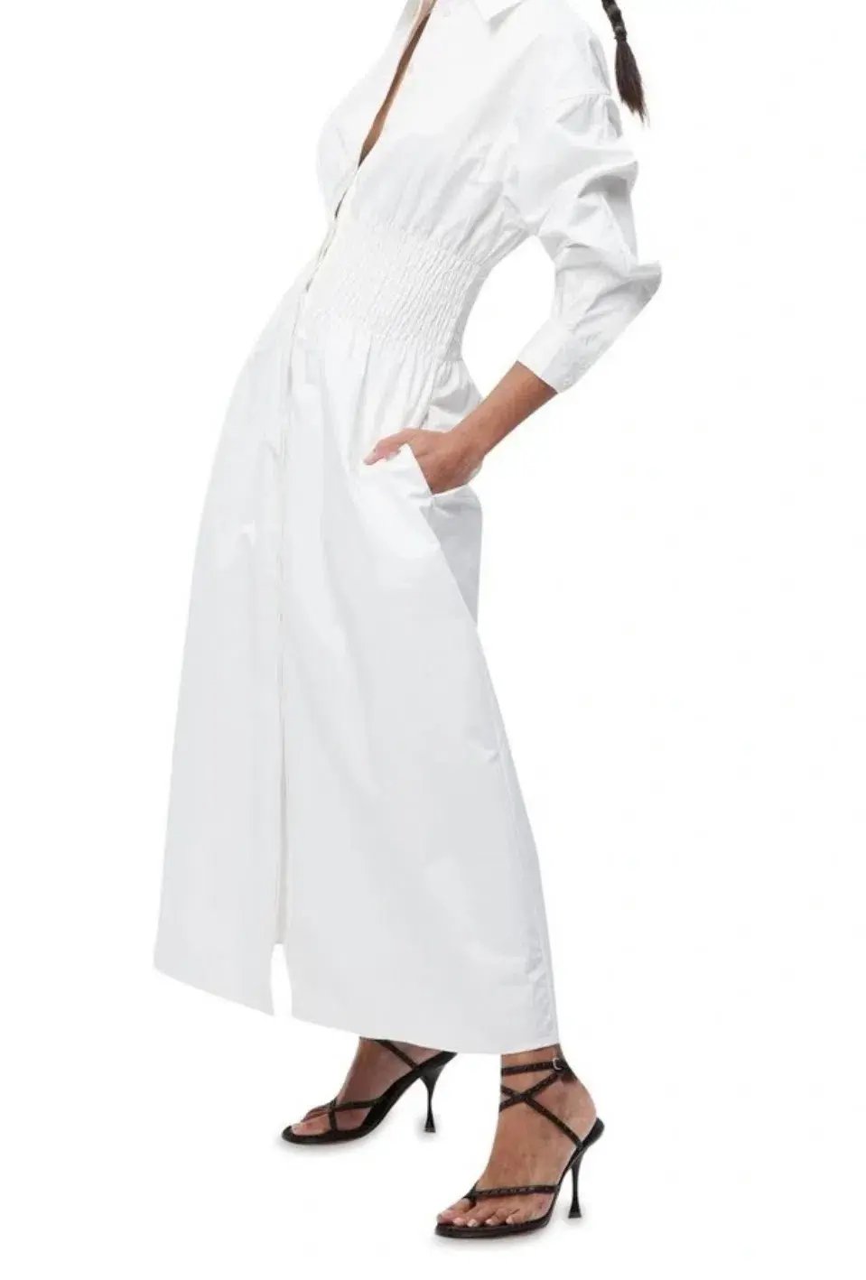 Mossman shadow maxi dress white size 8 photo 2
